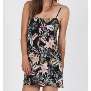 Amuse Society Centro Mini Dress Black Floral Small
